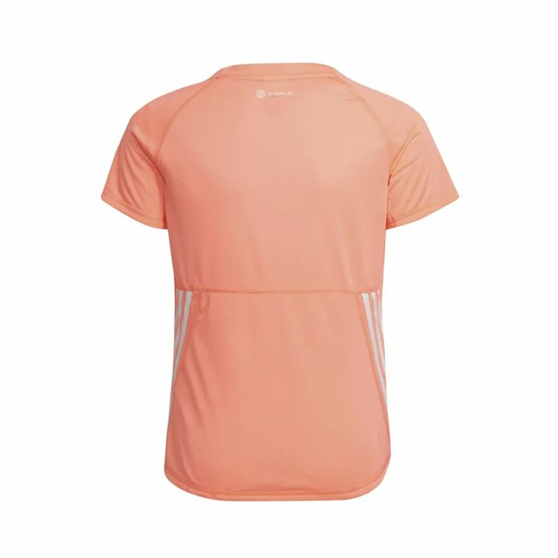 Krekls ar Īsām Piedurknēm Bērniem Adidas Aeroready Three Stripes Laša krāsas