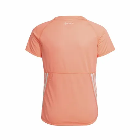Krekls ar Īsām Piedurknēm Bērniem Adidas Aeroready Three Stripes Laša krāsas