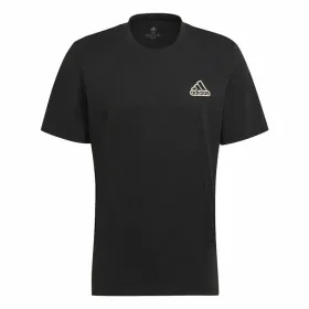 Футболка с коротким рукавом мужская Adidas Essentials Feel Comfy Чёрный