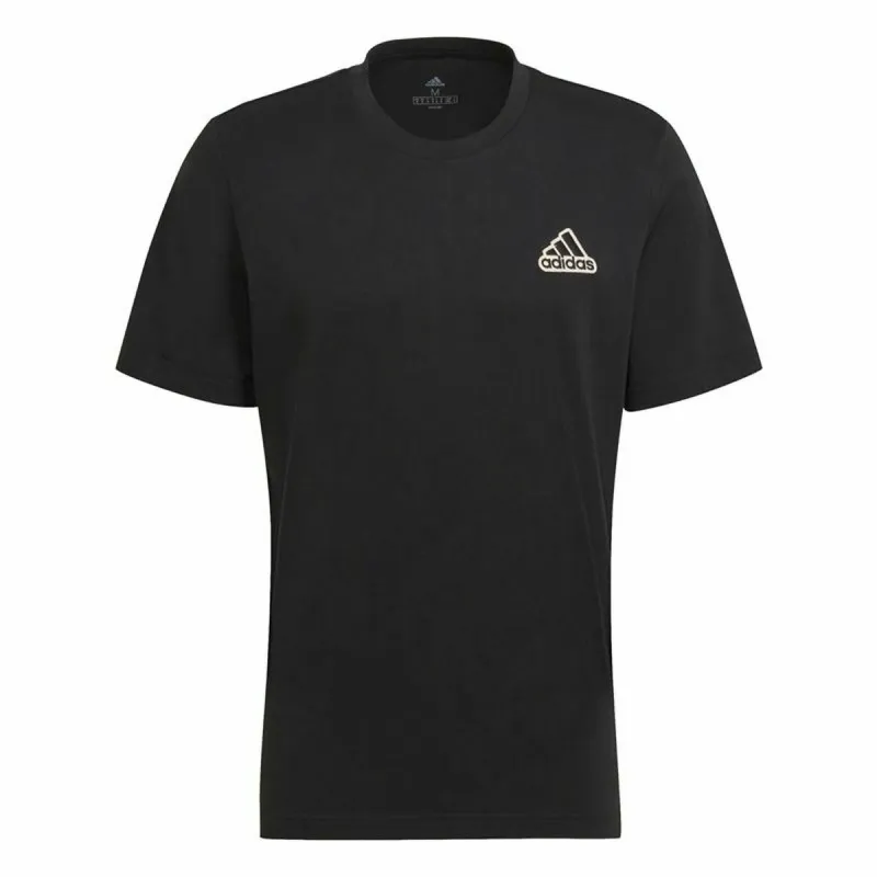 Vyriški marškinėliai su trumpomis rankovėmis Adidas Essentials Feel Comfy Juoda