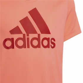 Детский Футболка с коротким рукавом Adidas Лососевый