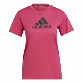Футболка с коротким рукавом женская Adidas Designed 2 Move Logo Фуксия
