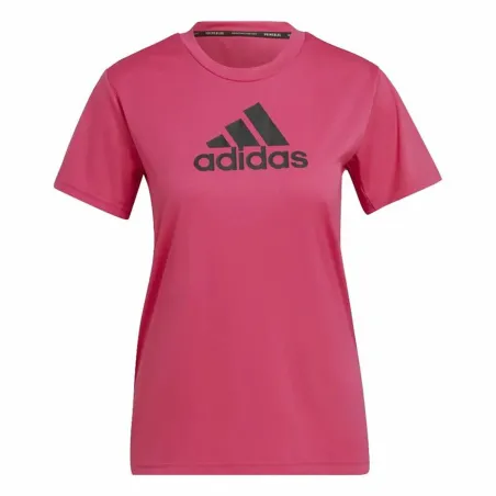 Moteriški marškinėliai su trumpomis rankovėmis Adidas Designed 2 Move Logo Fuksija