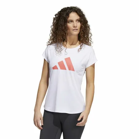 Women’s Short Sleeve T-Shirt Adidas Training 3B White