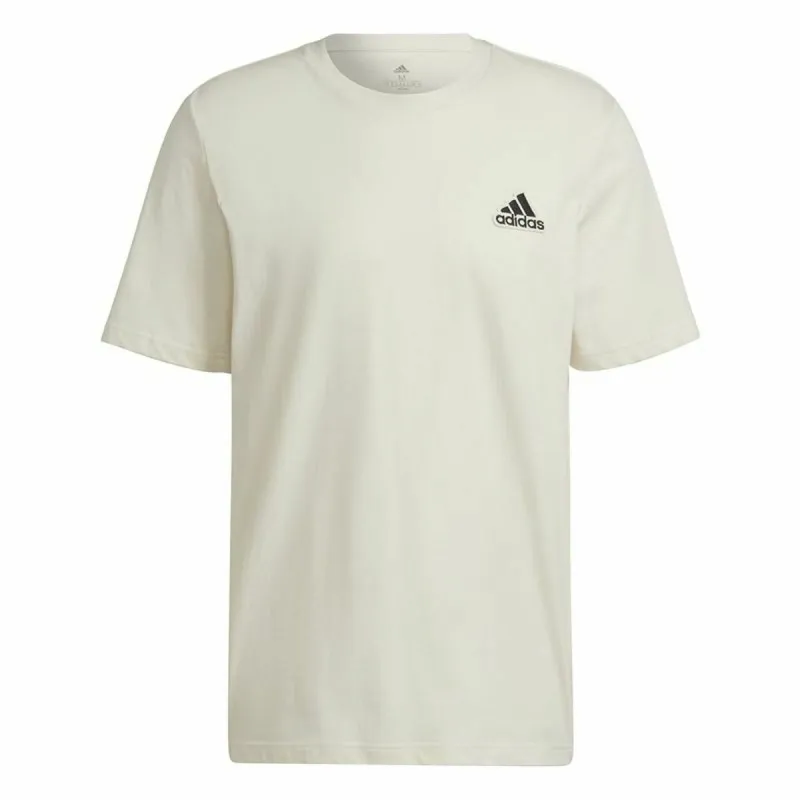 Vīriešu Krekls ar Īsām Piedurknēm Adidas Essentials Feelcomfy Bēšs