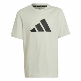Детский Футболка с коротким рукавом Adidas Future Icons Серый