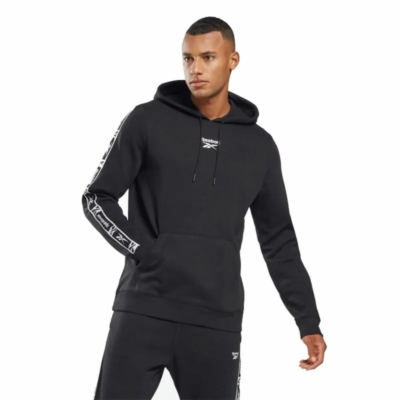 Vīriešu Sporta Krekls ar Kapuci Reebok RI Tape OTH Hoodie Melns