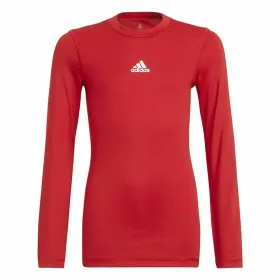 Vaikiški futbolo marškinėliai trumpomis rankovėmis Adidas Techfit Top Raudona