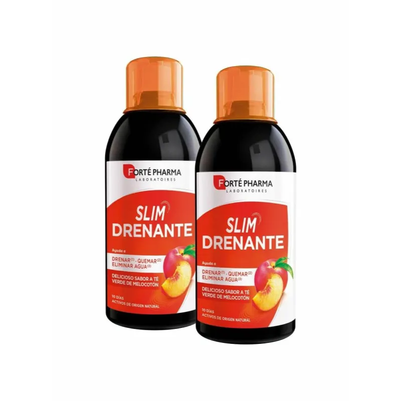 Maisto papildas Forté Pharma Slim Drenante 500 ml Persikas 2 vnt.