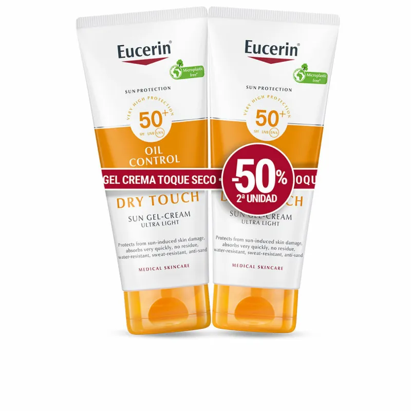 Gelis nuo saulės Eucerin Sensitive Protect Spf 50 Spf 50+ 200 ml 50 ml x 2 Sausas