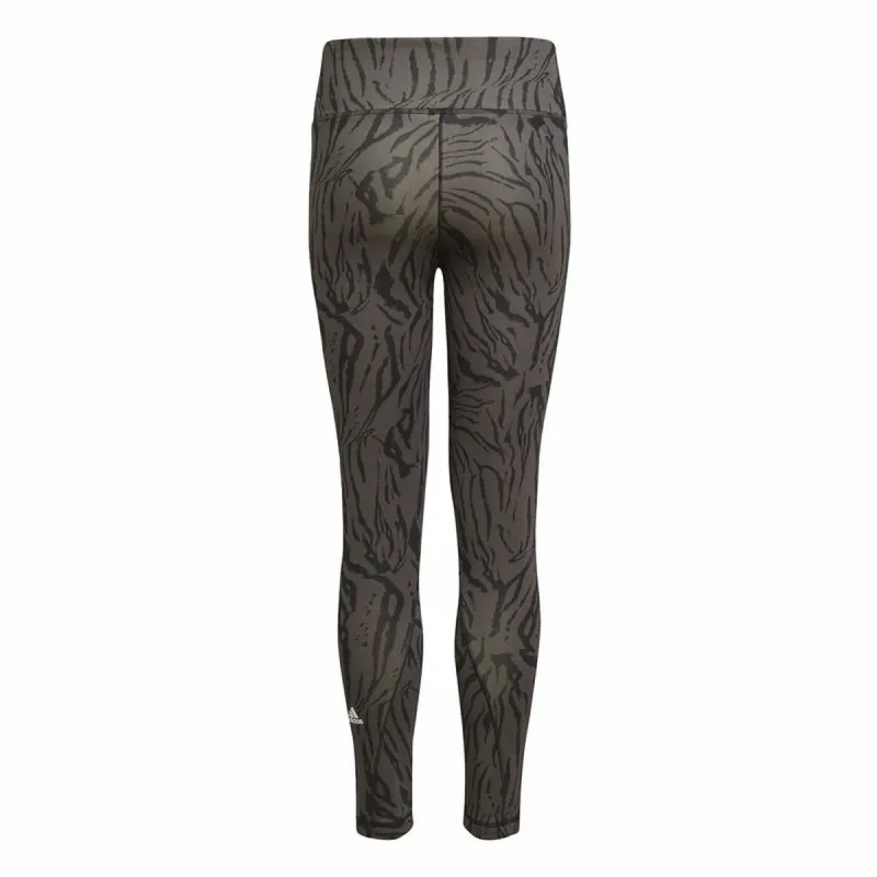 Bērnu Šorti Sportam Adidas 7/8 Sport Animal Print Melns