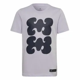 Детский Футболка с коротким рукавом Adidas Marimekko  Сливовый