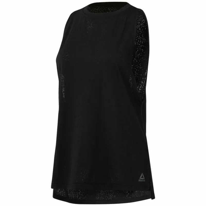 Naisten hihaton toppi Reebok Burnout Musta