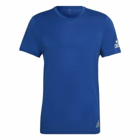 Футболка с коротким рукавом мужская Adidas Run It Синий