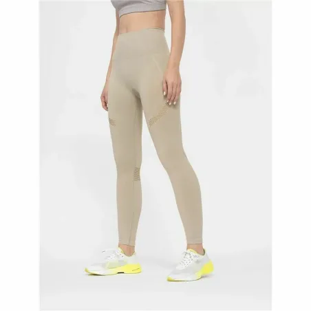 Sport leggings for Women 4F Functional SPDF012 Beige