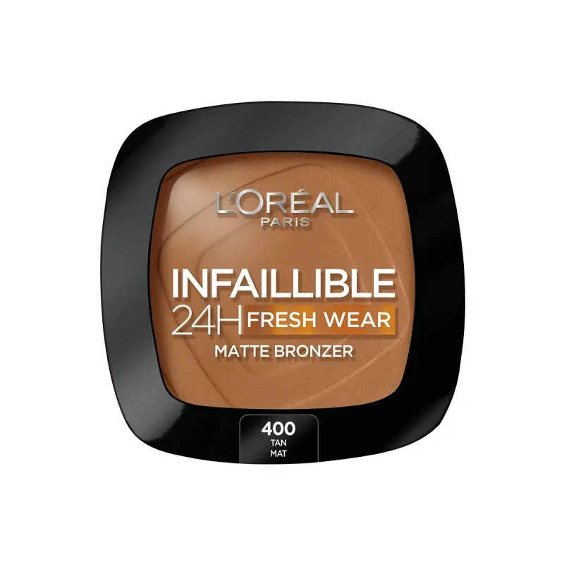 Kompaktiniai bronziniai milteliai L'Oreal Make Up Infaillible H 400-tan doré Nº 400-Tan Dore 9 g 24 valandos