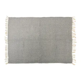 Arti Casa - Diamond Pattern Cotton Blanket 130x170 cm (Blue / White)