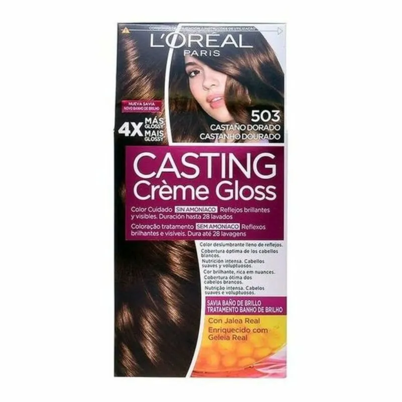 Краска без содержания аммиака L'Oreal Make Up Casting Creme Gloss Nº 503-Castano Dorado 180 ml