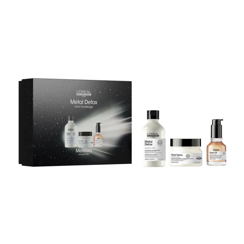 Plakų stiliavimo rinkinys L'Oreal Professionnel Paris METAL DETOX 3 Dalys