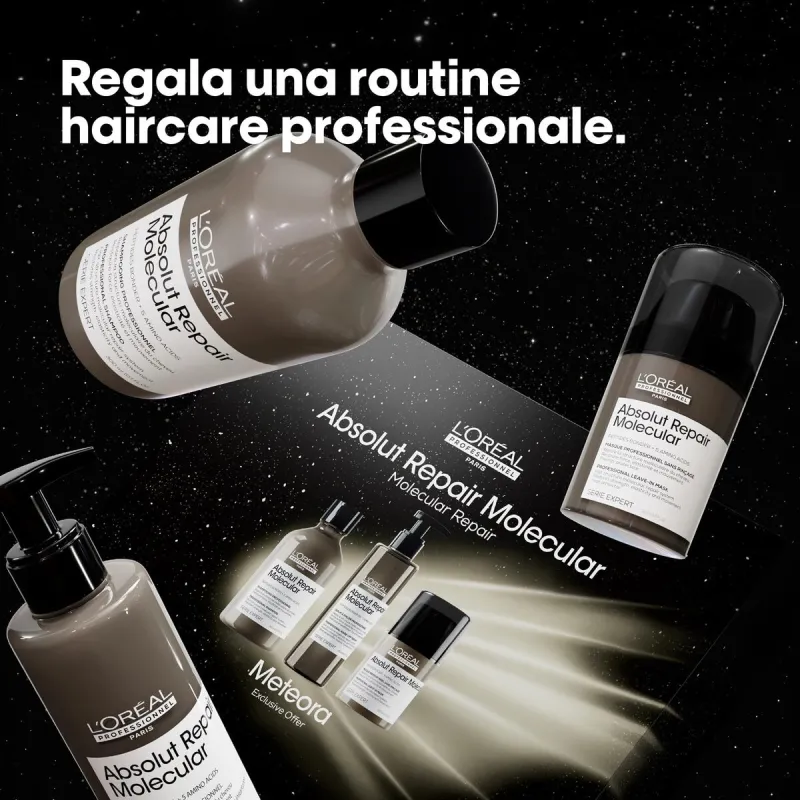 Plakų stiliavimo rinkinys L'Oreal Professionnel Paris ABSOLUT REPAIR MOLECULAR 3 Dalys