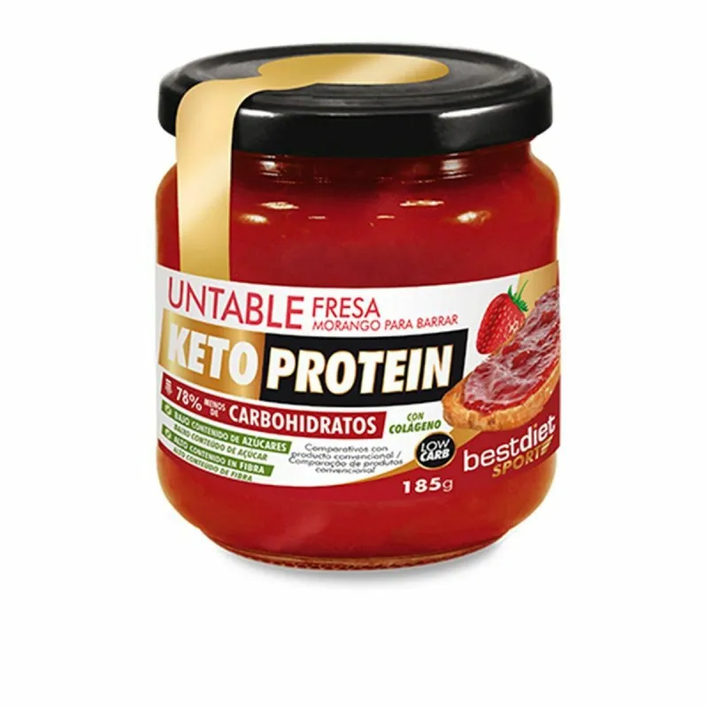 Hillo Keto Protein Untable 185 g Proteiini Mansikka