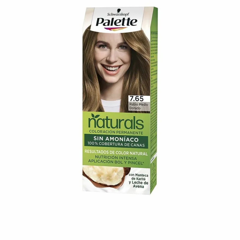 Постоянная краска Schwarzkopf Palette Natural Nº 7.65 Nº 7.65-Rubio Medio Dorado (1 штук)