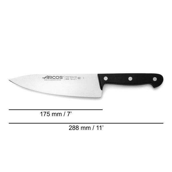 Kitchen Knife Arcos 17,5 cm Black