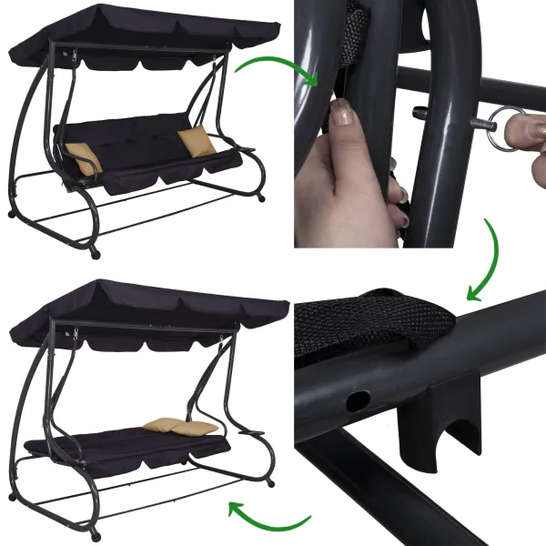 Garden swing Springos Linda GS0016
