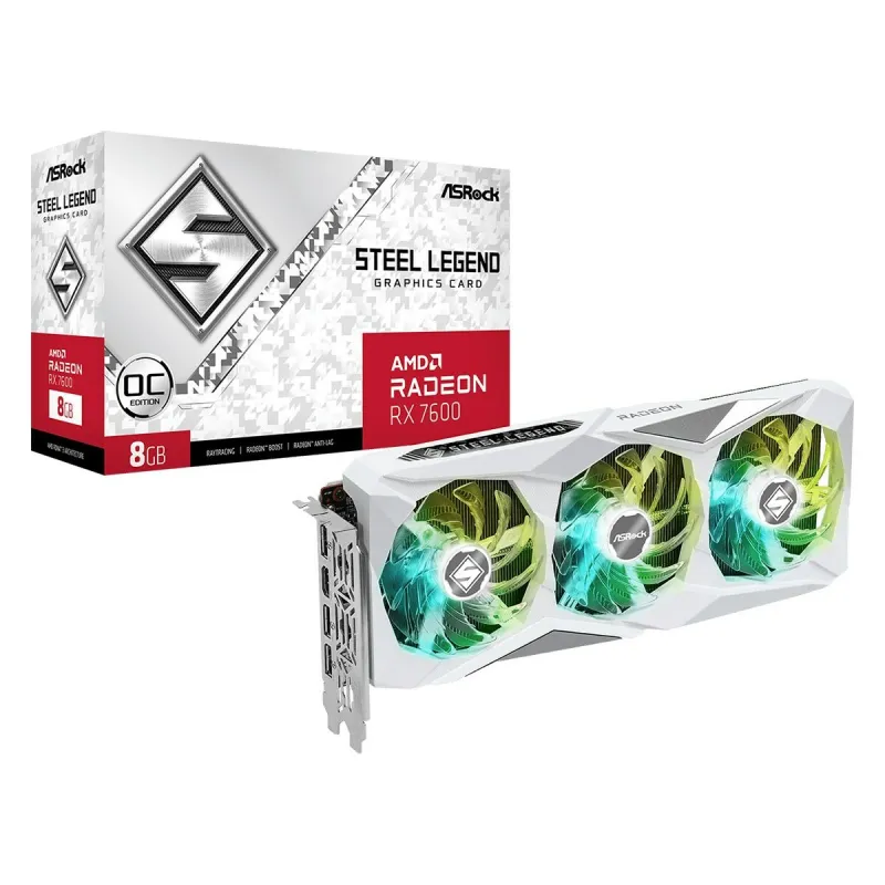 Graafikakaart ASRock RX7600 SL 8GO 16 GB GDDR6