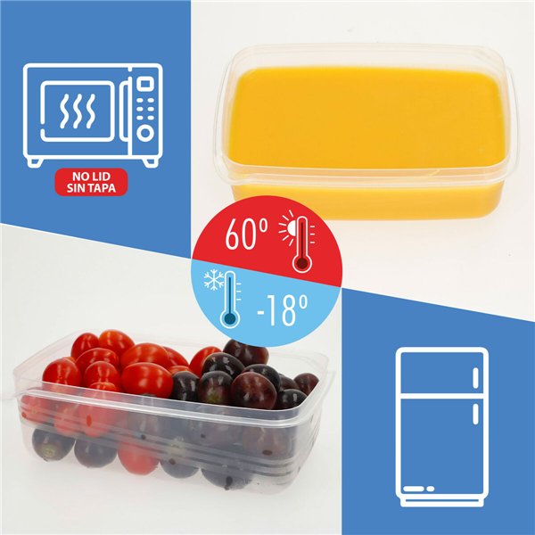 Lunch box Max Home polypropylene (4 Units)