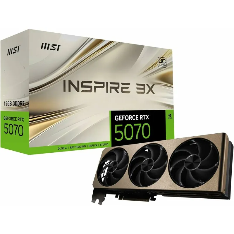 Vaizdo korta MSI 912-V532-006 12 GB nvidia geforce rtx 5070 GDDR7