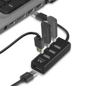 USB-разветвитель Ewent EW1123 Чёрный