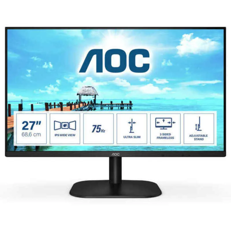 Monitorius AOC 27B2H 27" FHD WLED IPS LED IPS Flicker free 75 Hz 75 Hz