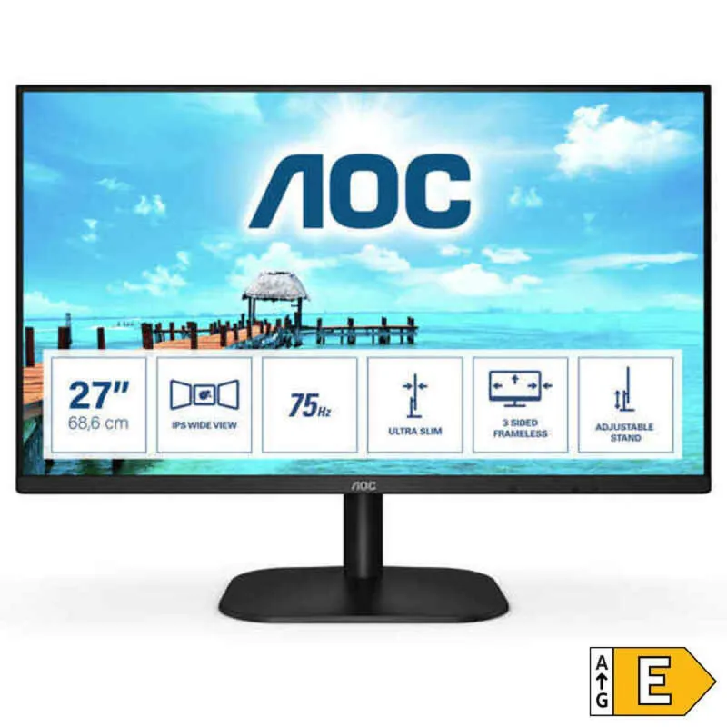Monitorius AOC 27B2H 27" FHD WLED IPS LED IPS Flicker free 75 Hz 75 Hz