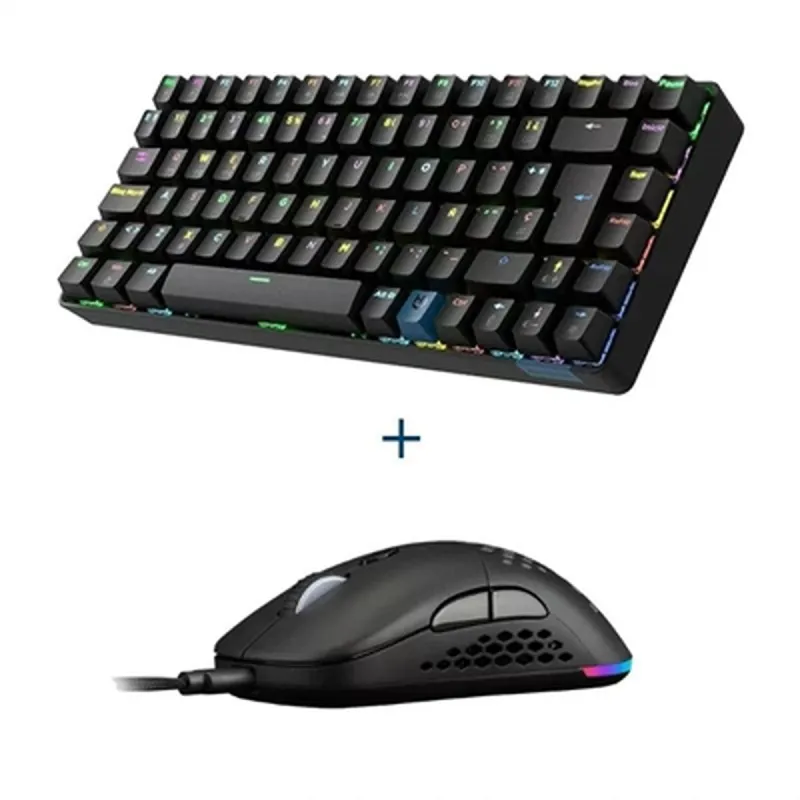 Klaviatuur ja Hiir Hiditec GKE010006 Hispaaniakeelne Qwerty