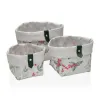 Basket set Versa Acebo 14 x 14 x 14 cm