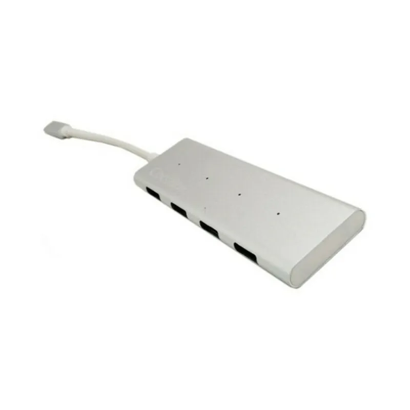 USB-разветвитель C CoolBox COO-HUC4U3 Алюминий