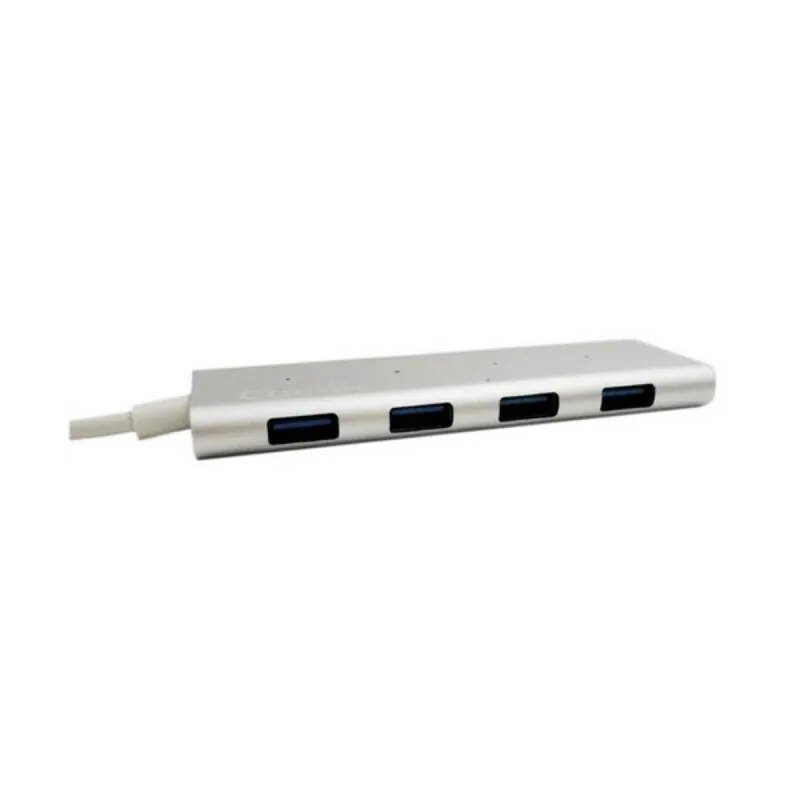 USB-разветвитель C CoolBox COO-HUC4U3 Алюминий