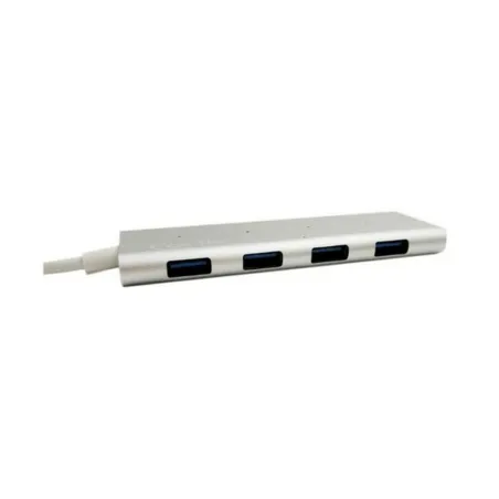 USB-разветвитель C CoolBox COO-HUC4U3 Алюминий