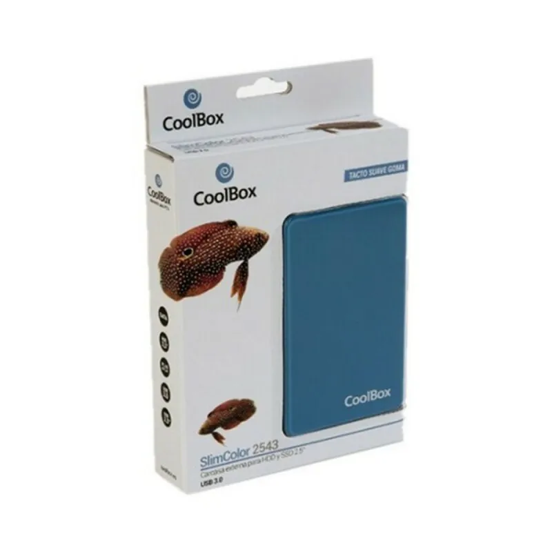 Cietā diska korpuss CoolBox COO-SCG2543-6 Zils 2,5"
