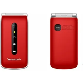 Mobiiltelefon vanematele inimestele Sunstech CELT18RD Punane 2.4"