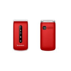 Mobiiltelefon vanematele inimestele Sunstech CELT18RD Punane 2.4"