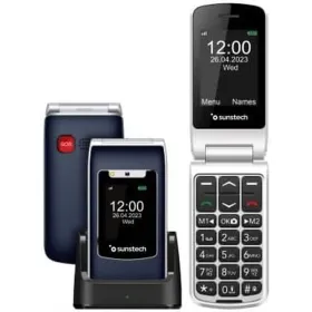 Mobilusis telefonas vyresnio amžiaus žmonėms Sunstech CELT23BL Mėlyna 128 GB 2.4"