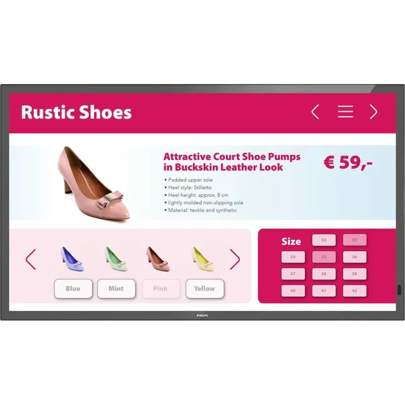 Монитор Videowall Philips 43BDL3651T/00 4K Ultra HD 43" 50-60 Hz