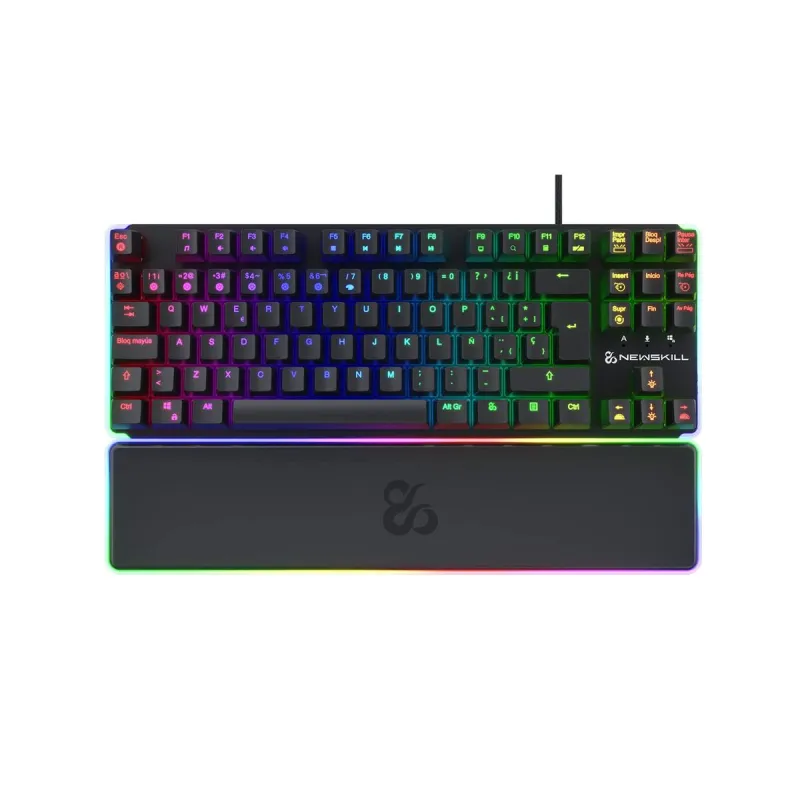 Klaviatūra Newskill NS-KB-GUNGNYR-GAT-RE Ispaniška Qwerty QWERTY Juoda