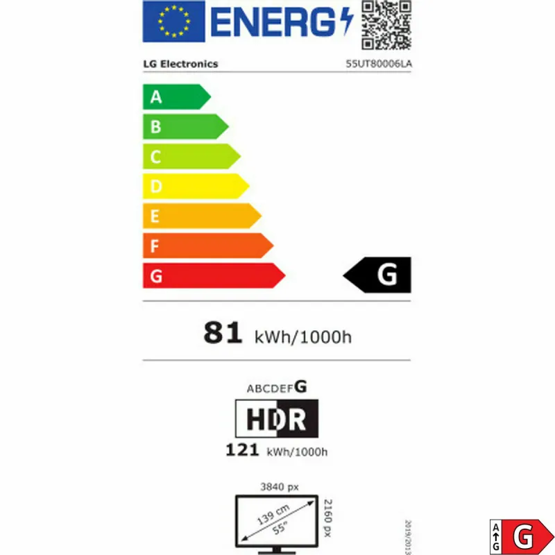 Смарт-ТВ LG 55UT80006LA.AEU 4K Ultra HD 55"