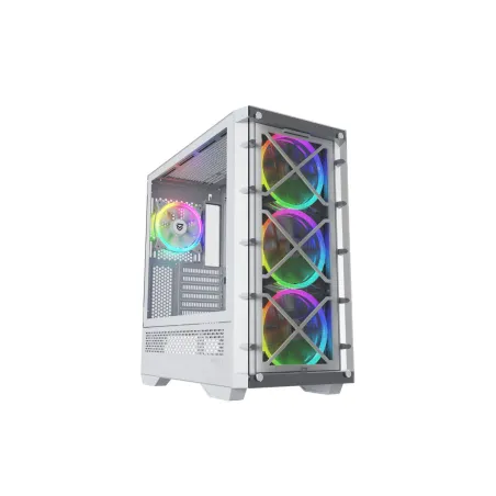 ATX Pus-torņveida Kārba Nfortec NF-CS-DRACOX-W