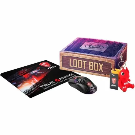 Belaidė pelė MSI Loot Box 1 Juoda