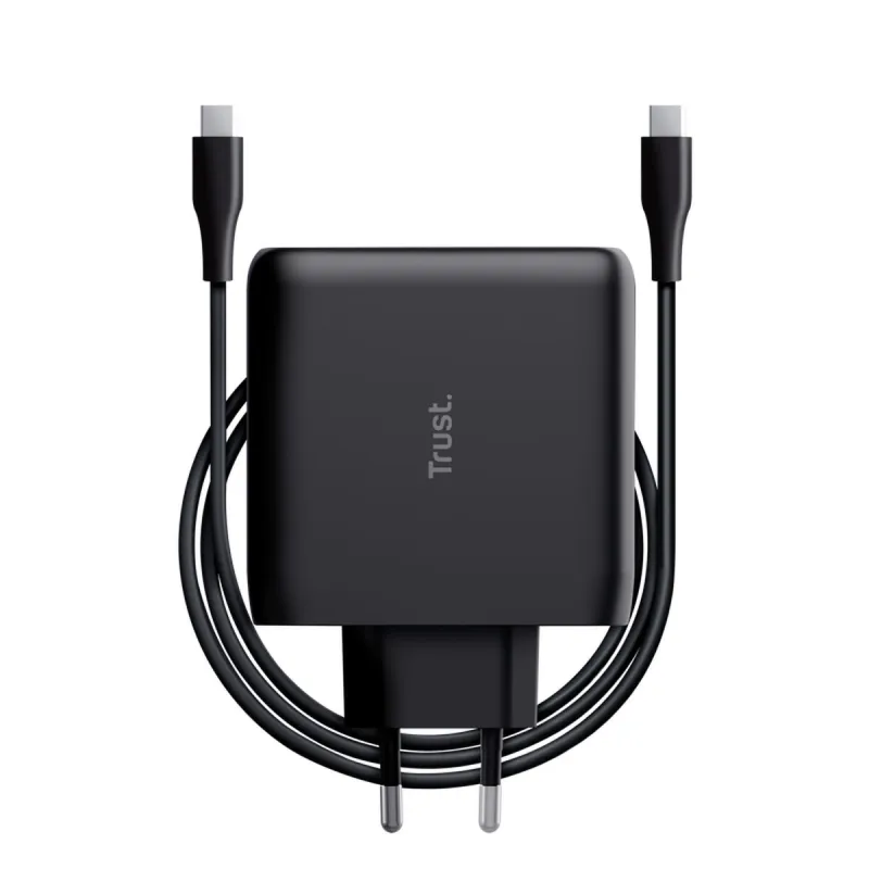 Зарядное для розетки + Кабель-USB-C Trust 24818 Чёрный