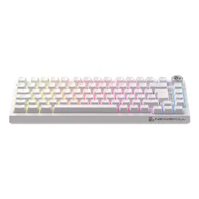 Juhtmevaba Klaviatuur Newskill NS-KB-PYROSPRO-IV Valge Hispaaniakeelne Qwerty QWERTY